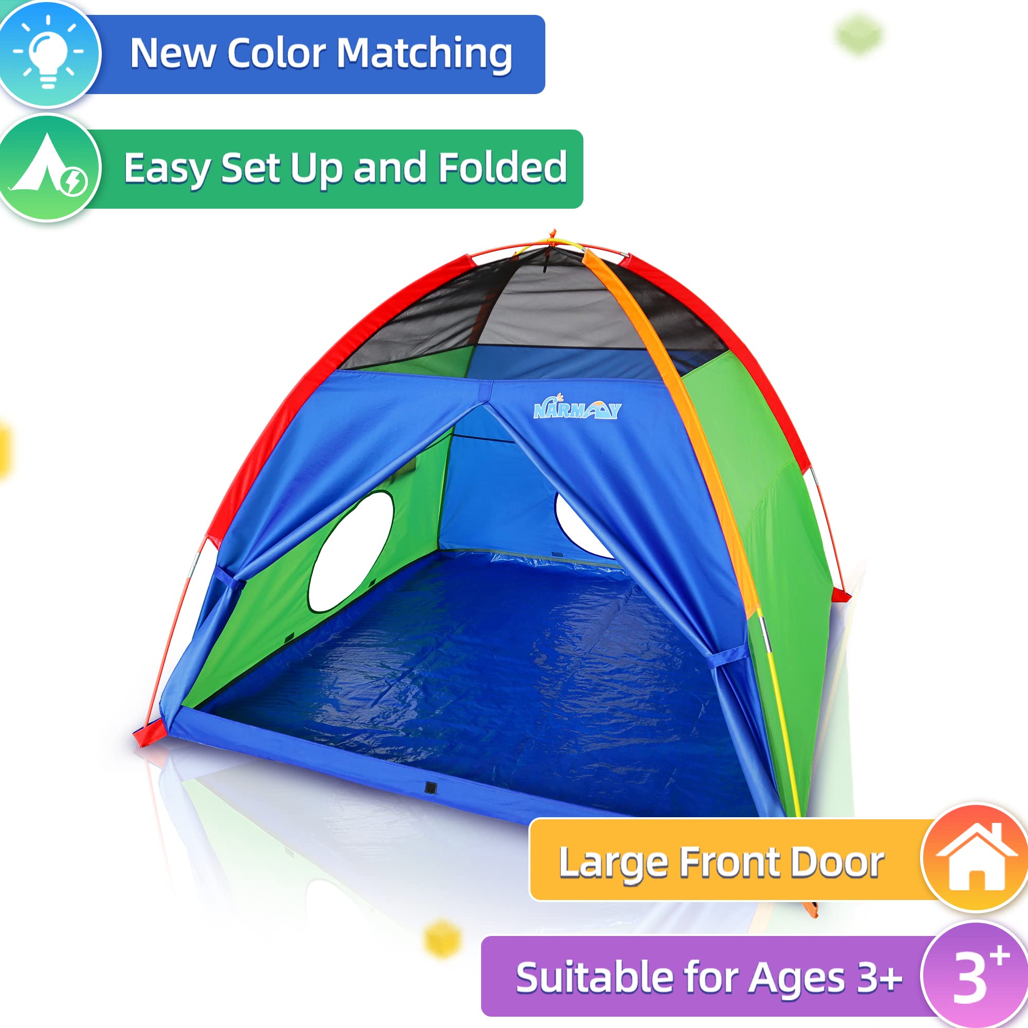 Play Tent Easy Fun Dome Tent for Kids Indoor/Outdoor Fun