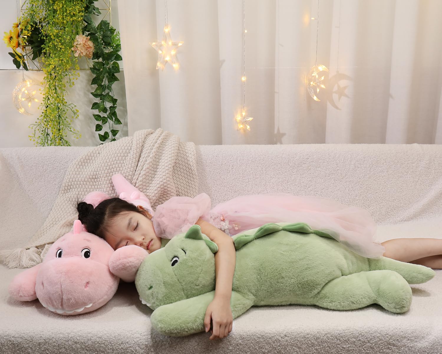 31 inch 5 lbs Dinosaur Weighted Stuffed Animals, Large Weighted Plush Animal