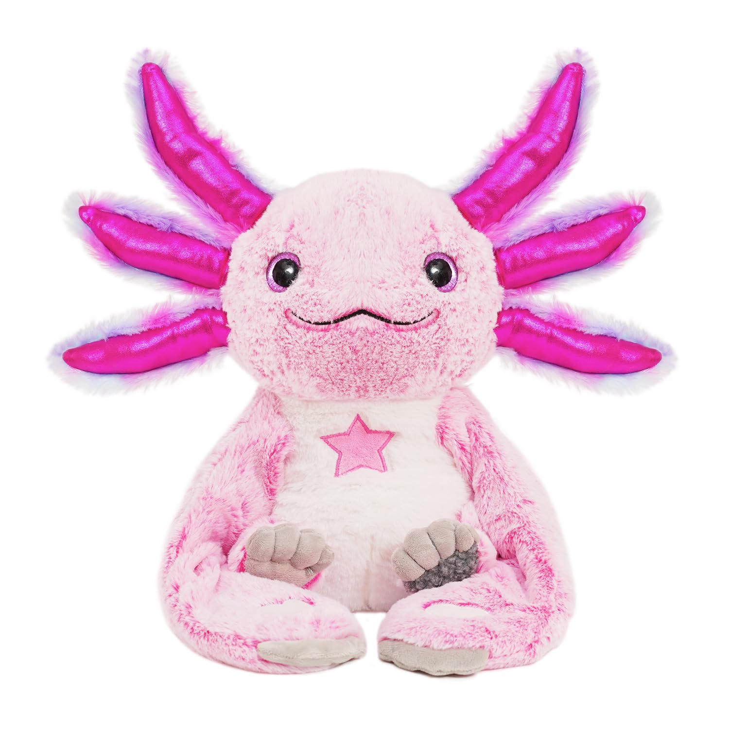 Weighted Stuffed Animal - Pink Axolotl 4.5 lbs, Ideal for Sensory Needs