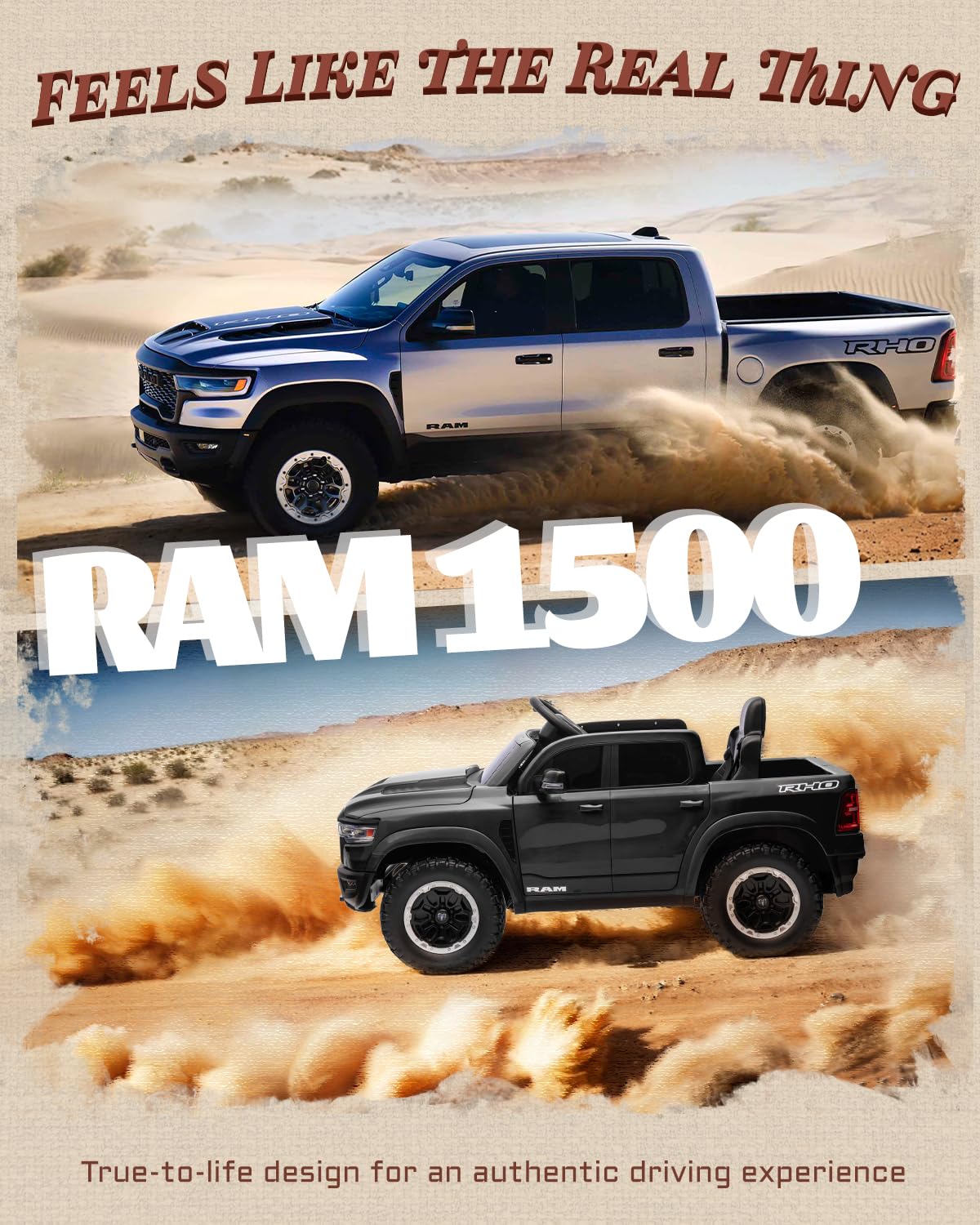 12V Licensed Ram 1500 Kids Ride-On Truck