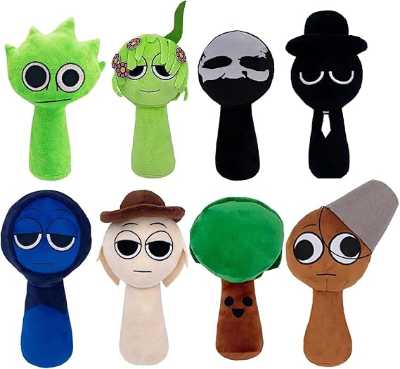 Sprunki Game Plush, Sprunki Toys Plush,Soft Stuffed Animal Pillow Doll Christmas
