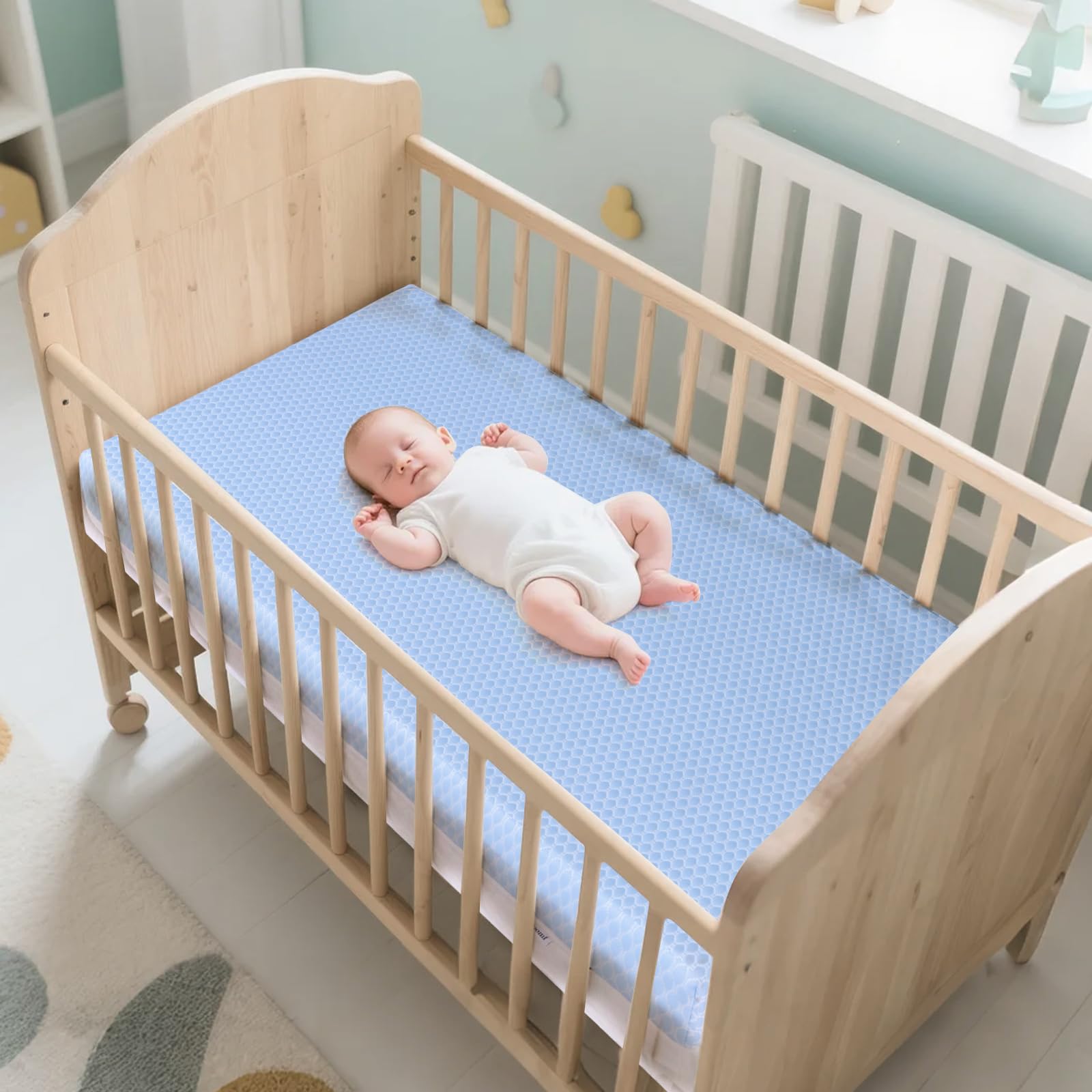 Dual Sided Memory Foam Crib Mattress with Washable Cover