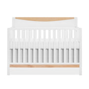 Emerson 5-in-1 Convertible Full-Size Baby Crib in White & Vintage