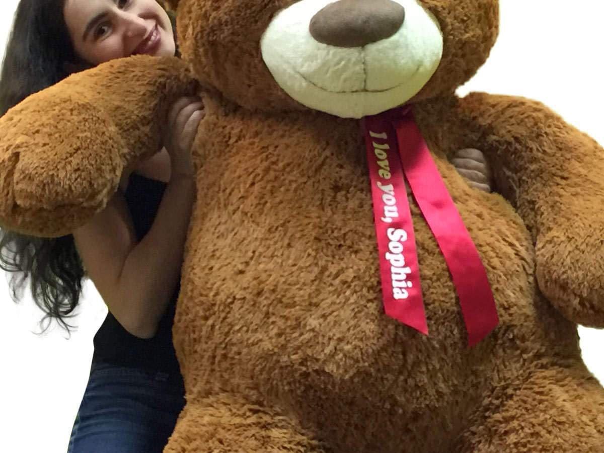 Custom Personalized 5 Foot Very Big Smiling Teddy Bear Five Feet Tall