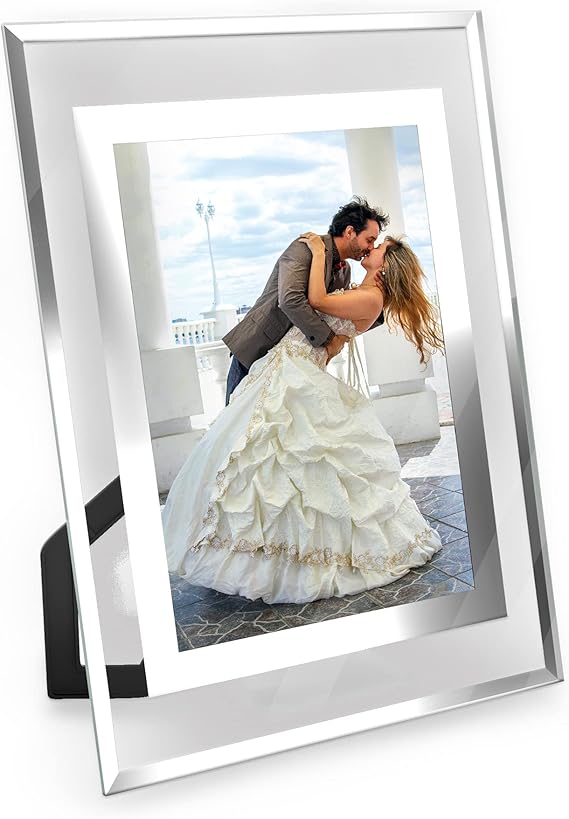 4x6 Picture Frames - 2 Pack Glass Photo Frame for Tabletop/Desktop Display