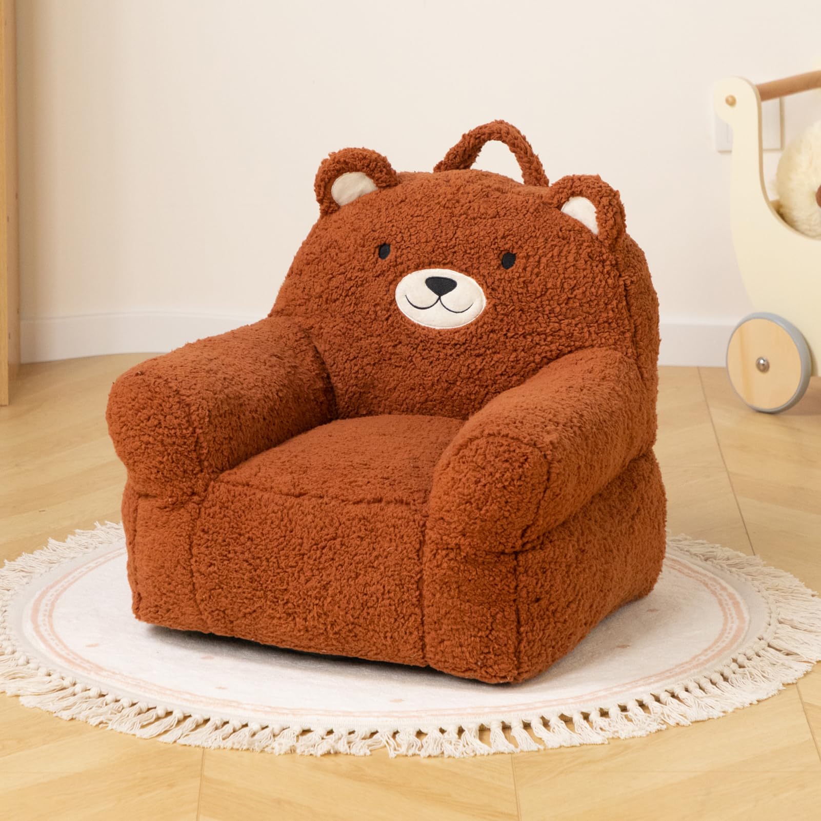 Kids Foam Filled Chair with Soft Plush Cover