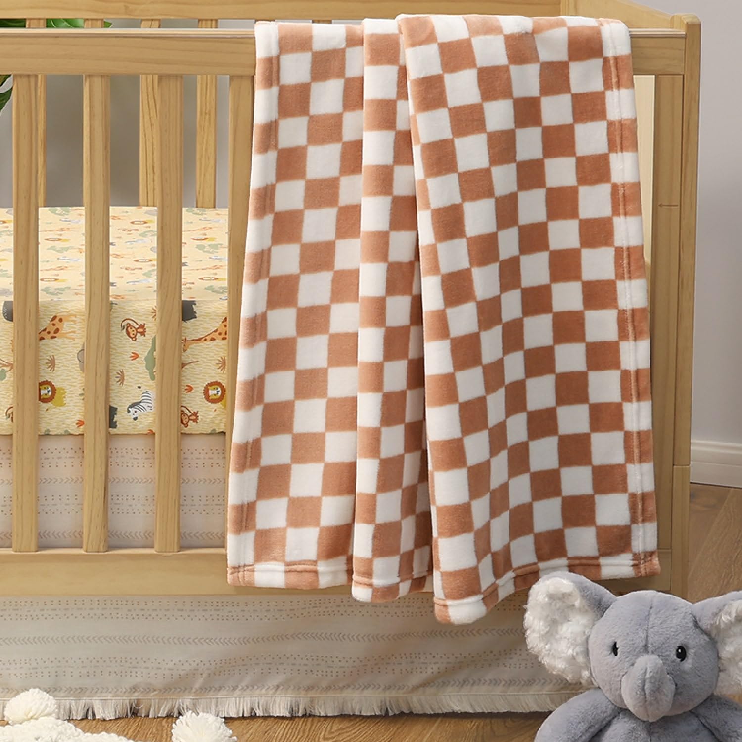 Safari Elephant Baby Crib Bedding Set - 3 Piece