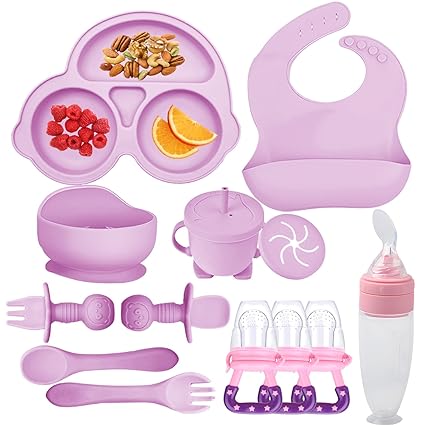 Baby Feeding Set,Miicasa Baby Led Weaning Supplies Kit With