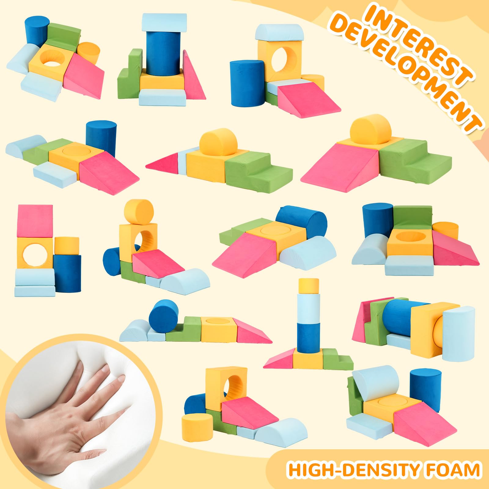 7-Piece Foam Climbing Blocks for Toddlers