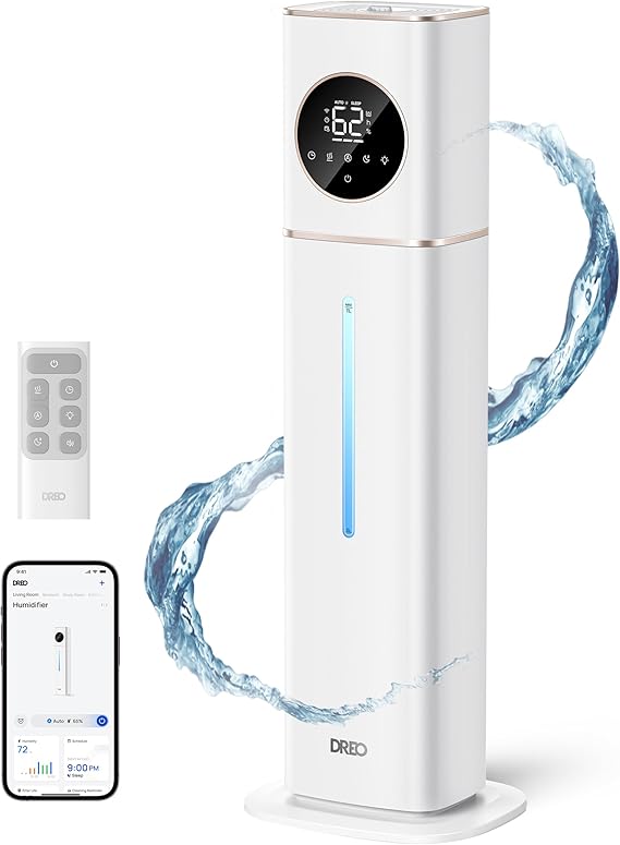 11L Smart Humidifier Large Room 700 ft², 100H Cool Mist Air Humidifiers for Bedroom