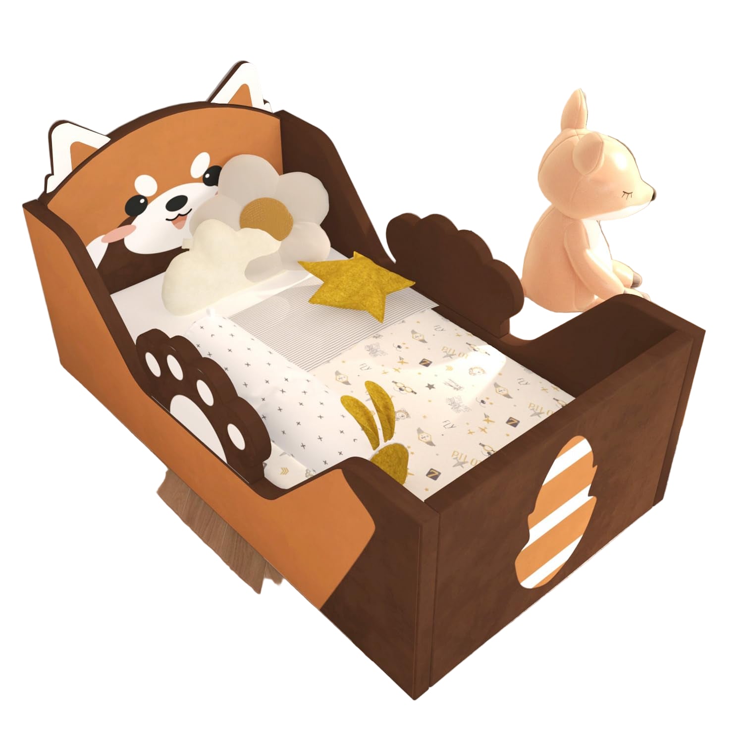 Toddler Bed, Child Bed for Kids with Extra Safty Broad