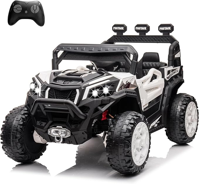 4x4 Kids Ride On Car with Remote Control, 24V Battery Powered