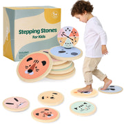 Balance Stepping Stones for Kids – Set of 6 Non-Slip Toddler Balance Toys