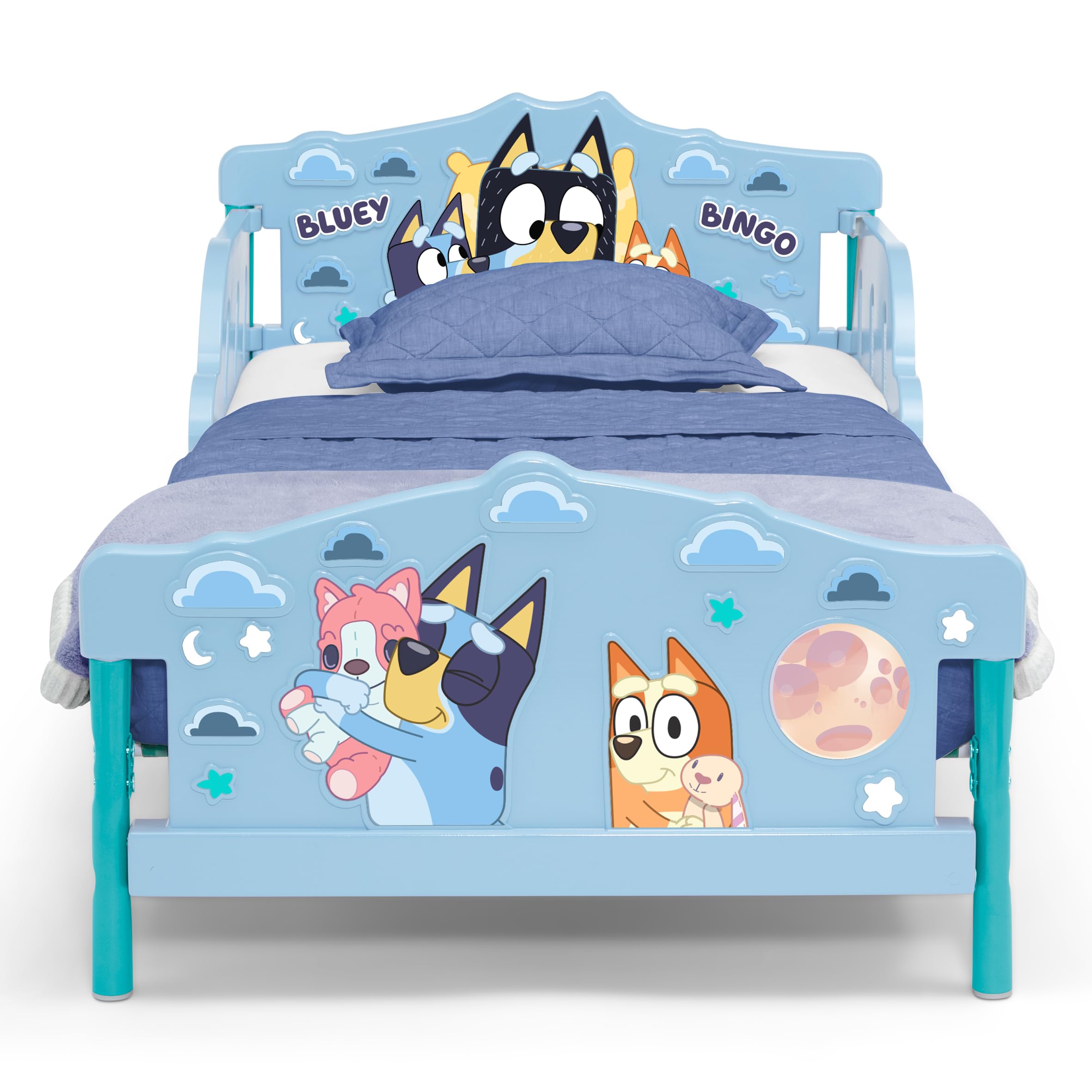 Bluey 3D Toddler Bed, Blue