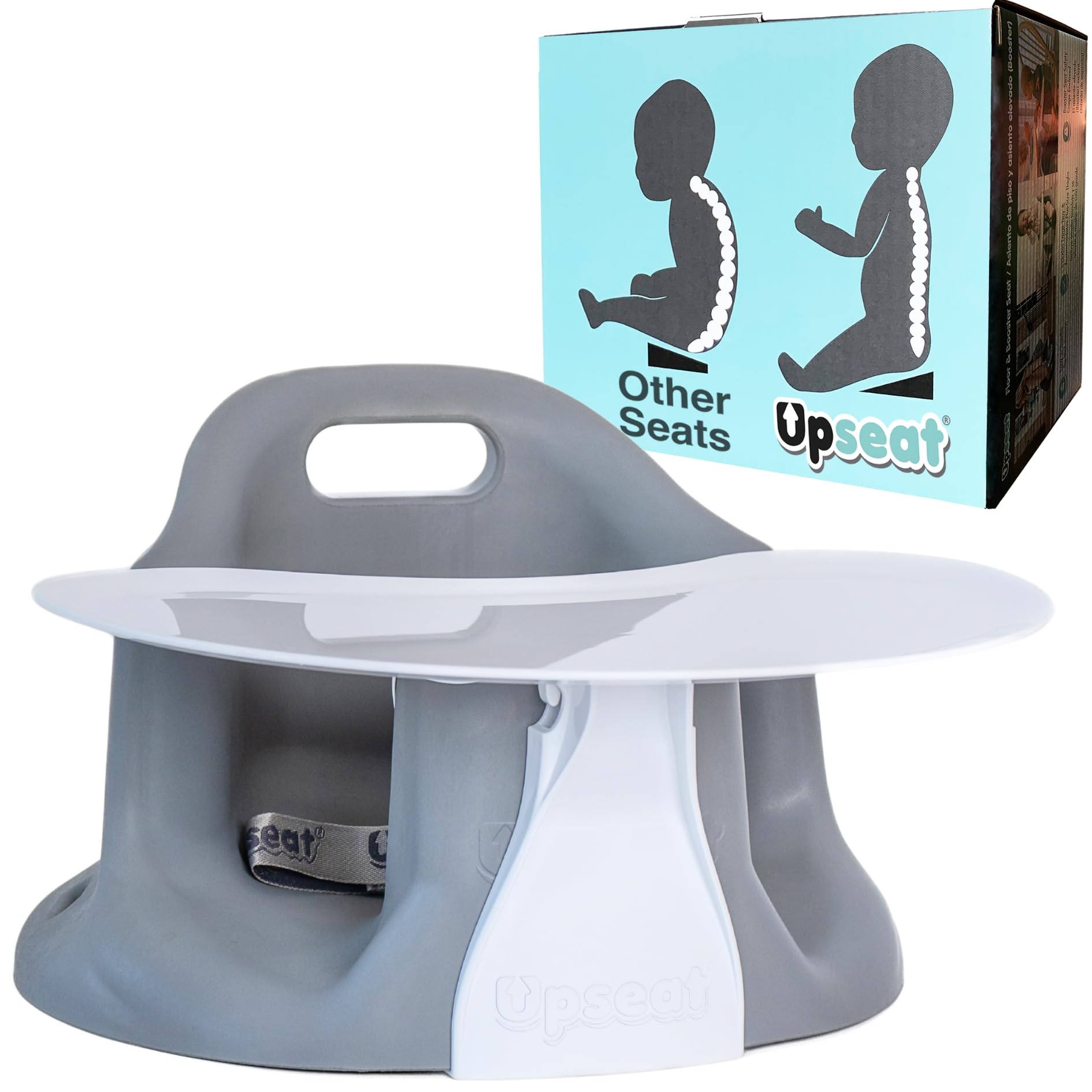 Baby Floor Seat Booster Chair for Sitting Up with Removable Tray