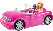 Playset with Sparkly Pink 2-Seater Toy Convertible Car Featuring Glam