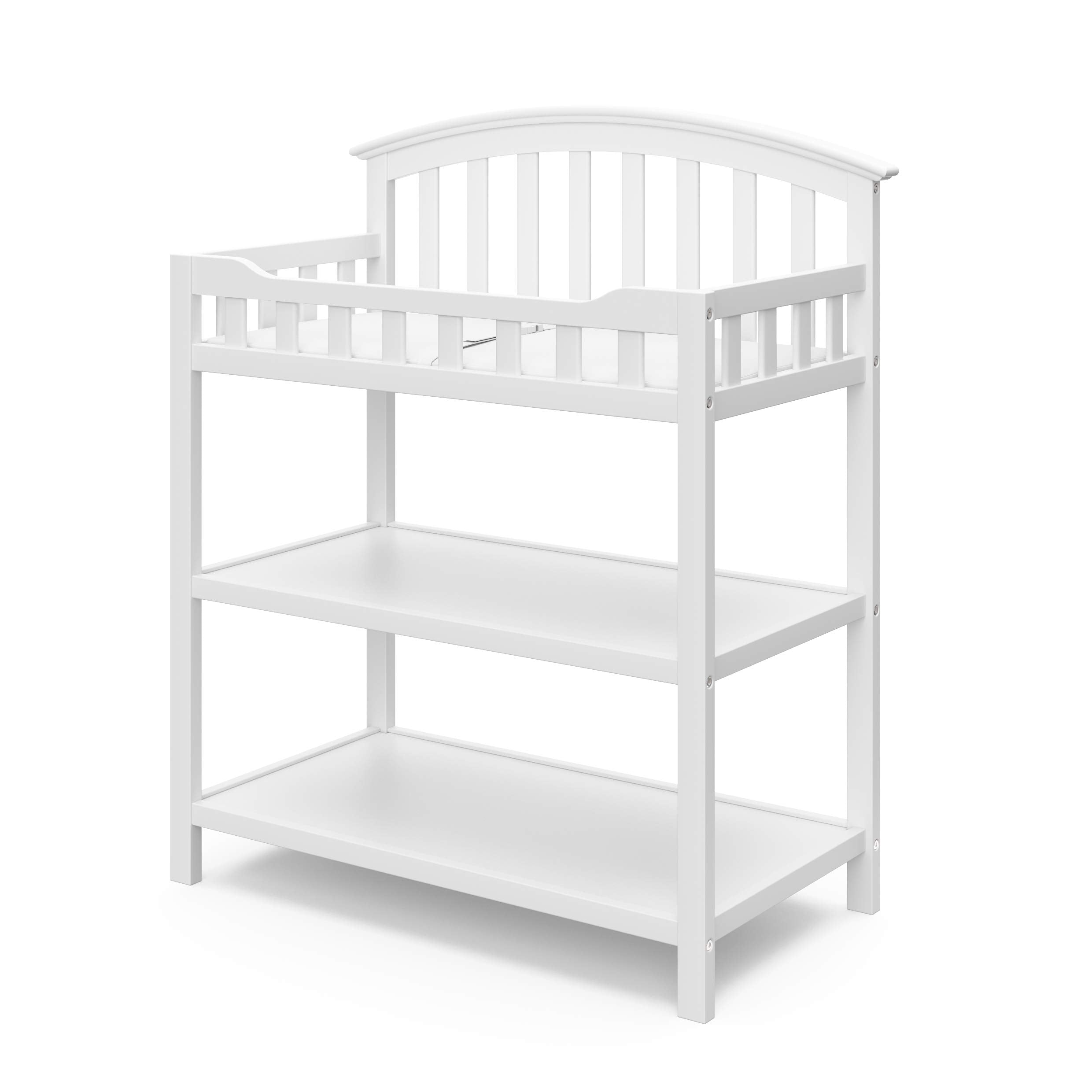 White Nursery Changing Table with Storage