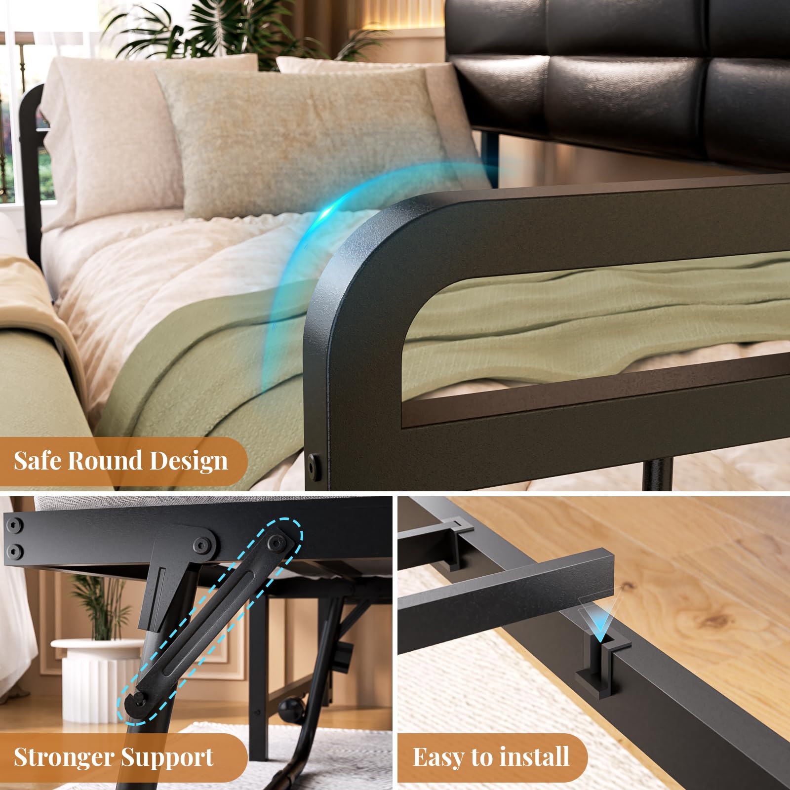 Twin Daybed with Trundle and Charging Station