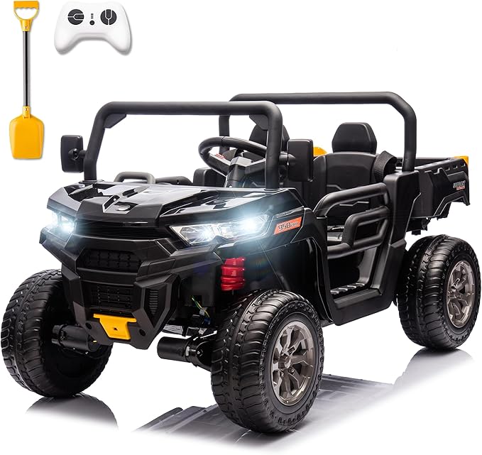 24V Ride On Toys for Big Kids 2 Seater Battery Powered Ride On Dump Truck