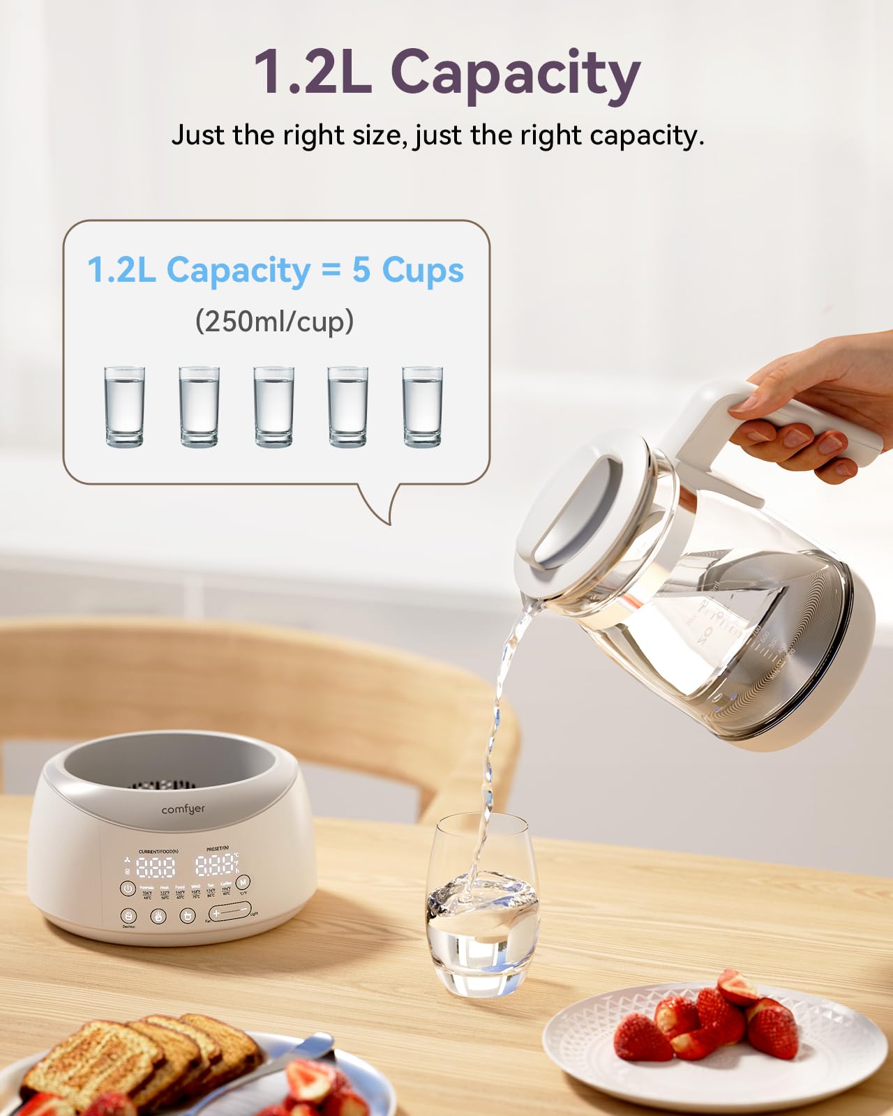 Bottle Warmer comfyer, Baby Bottle Warmer with Night Light & Faster Cooling Fan