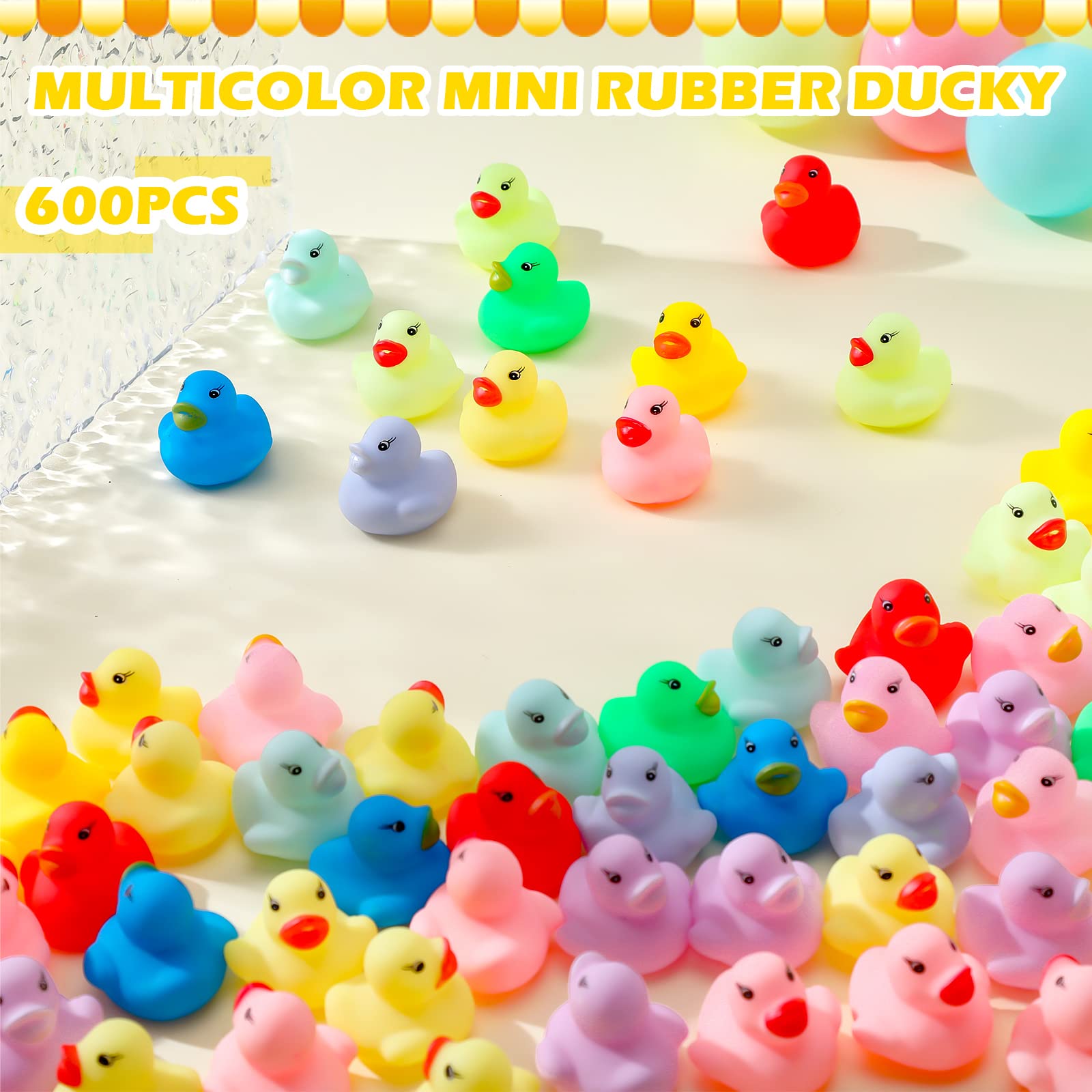 Rubber Duck in Bulk Bath Toys Set Bulk Mini Colorful Ducks Baby