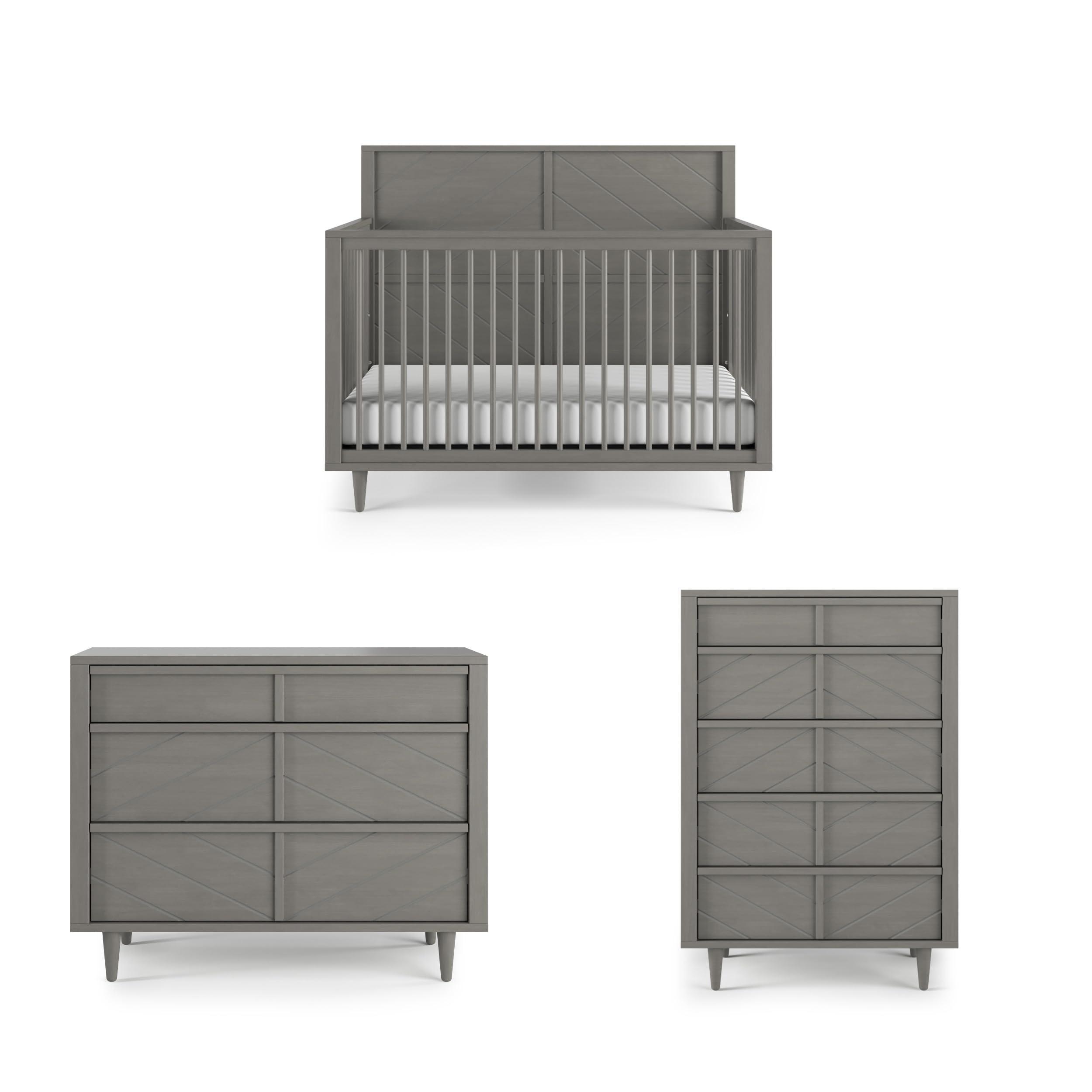 Surrey Hill 3-Piece Nursery Furniture Set with Convertible Crib