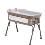 Baby Bassinet Bedside Sleeper Crib with Mattress 5-Level Adjustable Height