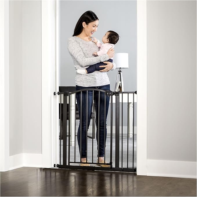 58-Inch Easy Step Extra Tall Arched Décor Walk Thru Baby Gate, Award Winning Brand