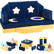 21PCS Modular Kids Play Couch - Universe Theme Toddler Couch Building Fort