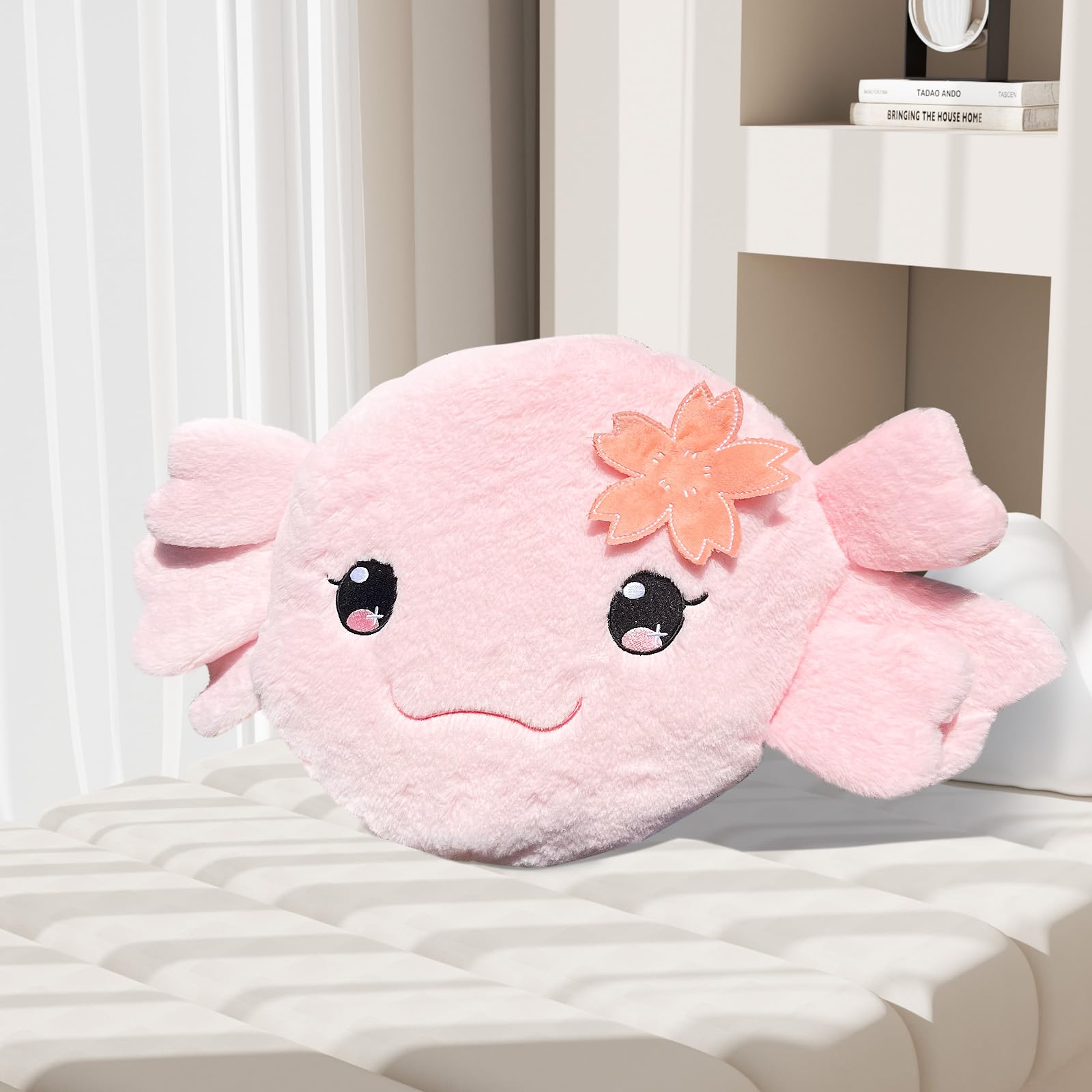 Stuffed Animal, Pink, 19.6", Soft Cuddly Microwavable