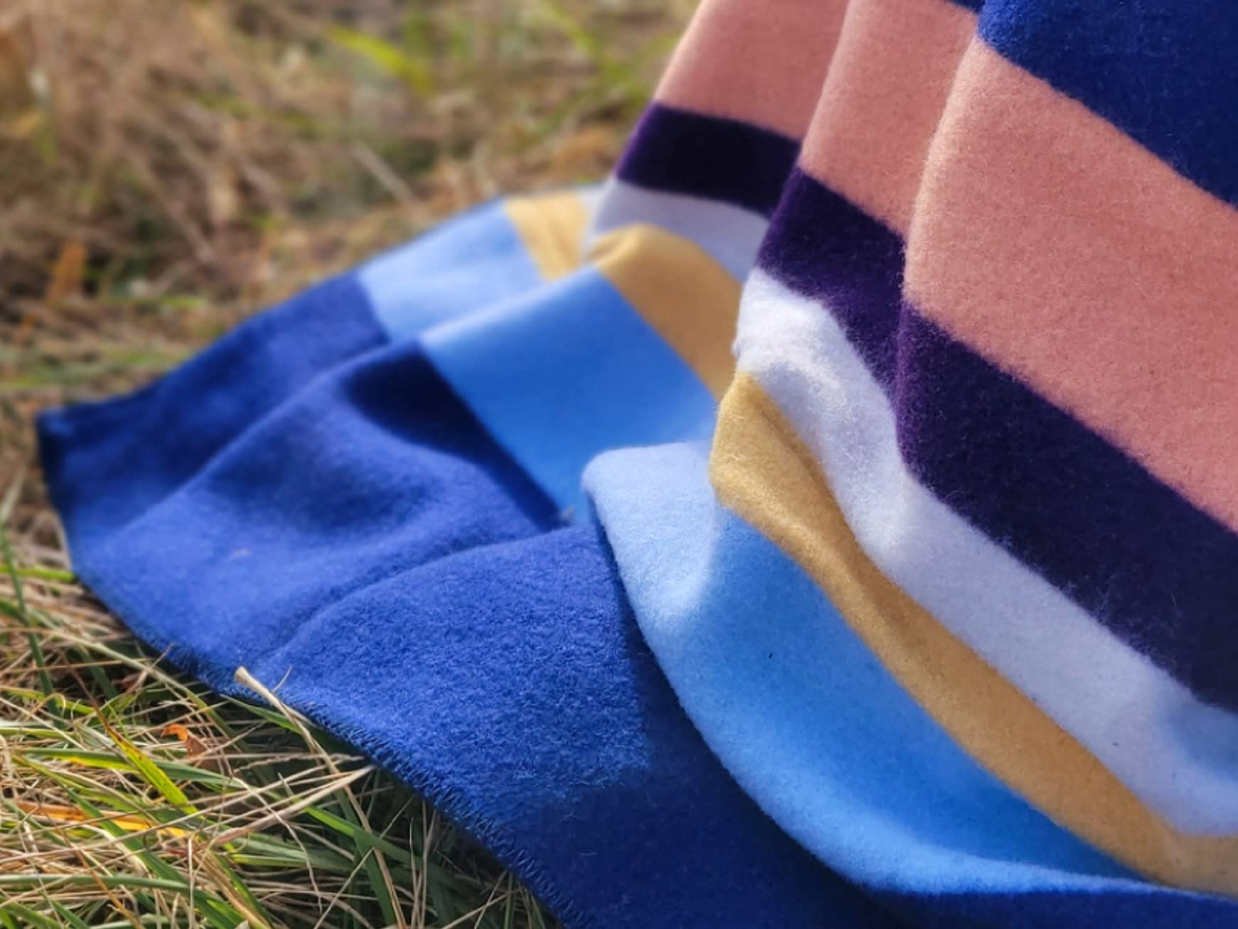 Merino Wool Blanket Full Queen Pacific Nights