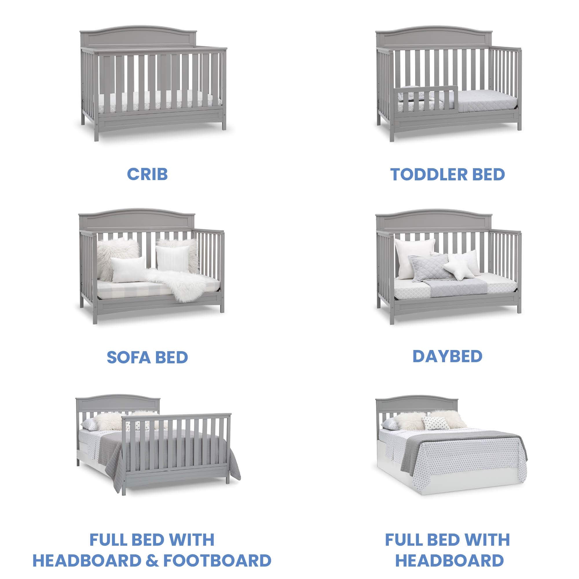 4-in-1 Convertible Baby Crib