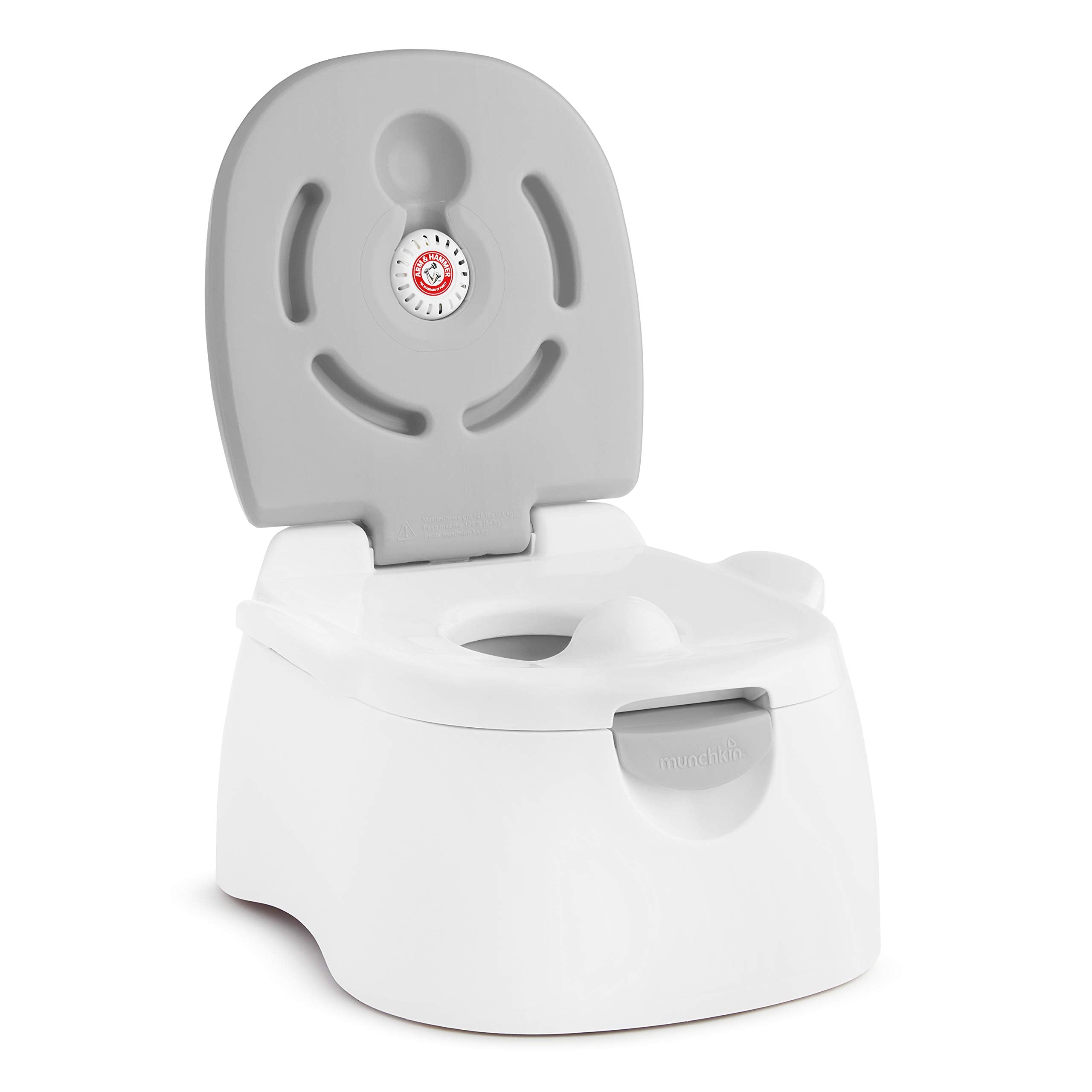 Hammer Multi-Stage 3-in-1 Potty Seat, (Potty Chair, Trainer Ring and Step Stool), Grey
