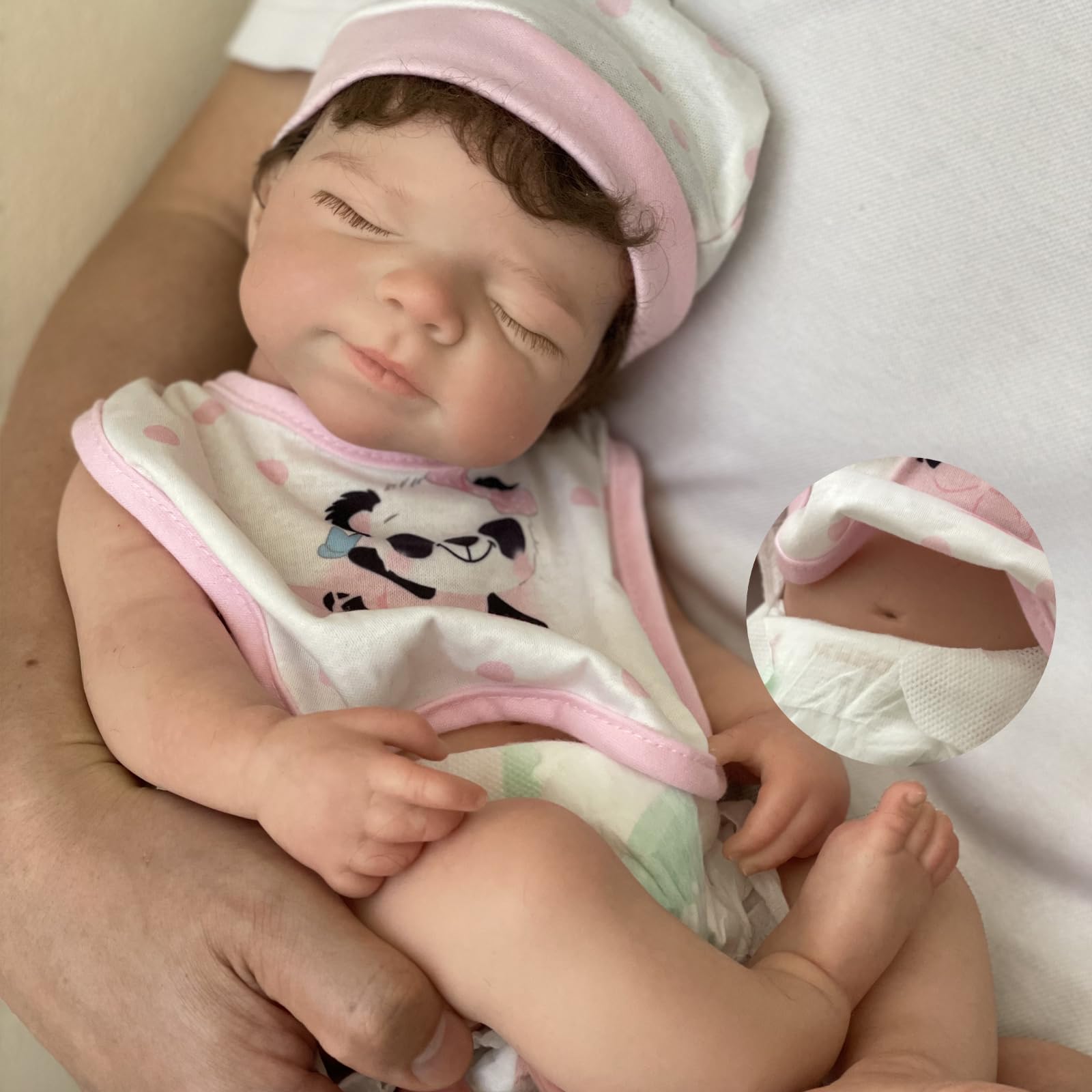 18 Inch Full Silicone Reborn Baby Dolls Pascale Realistic Girl, Real Life Newborn Baby Dolls