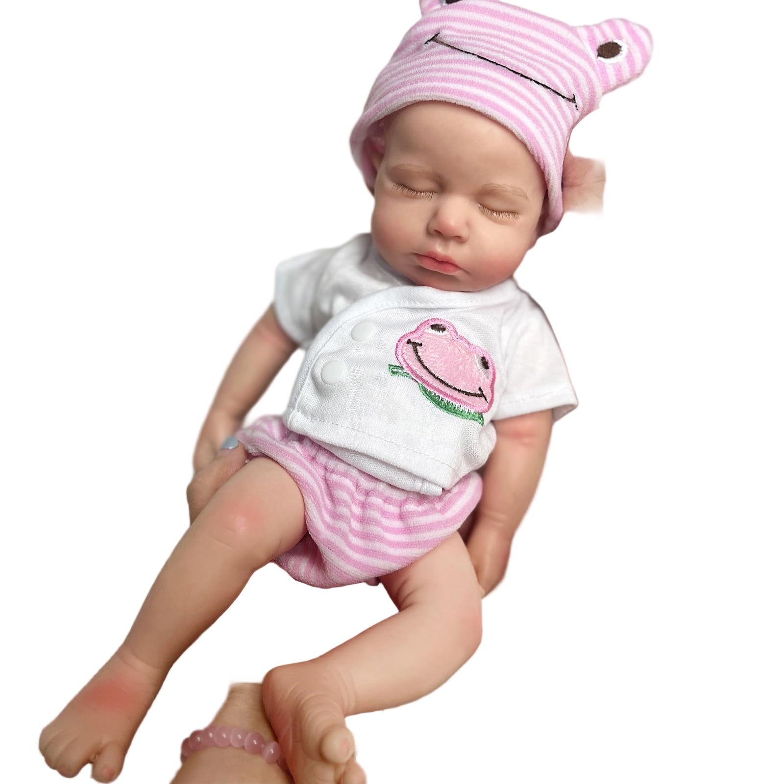 33cm Reborn Baby Dolls Silicone Full Body Girl Lifelike Handmade Painted Dolls