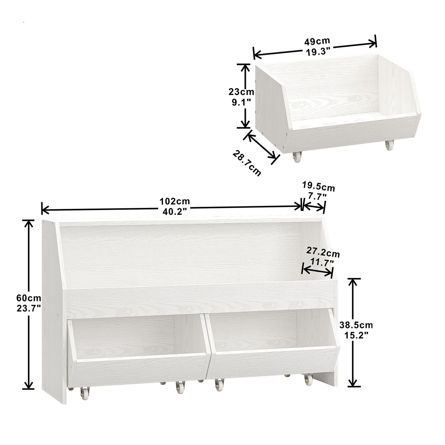 Kids Toy Storage Organizer with Moveable Drawers