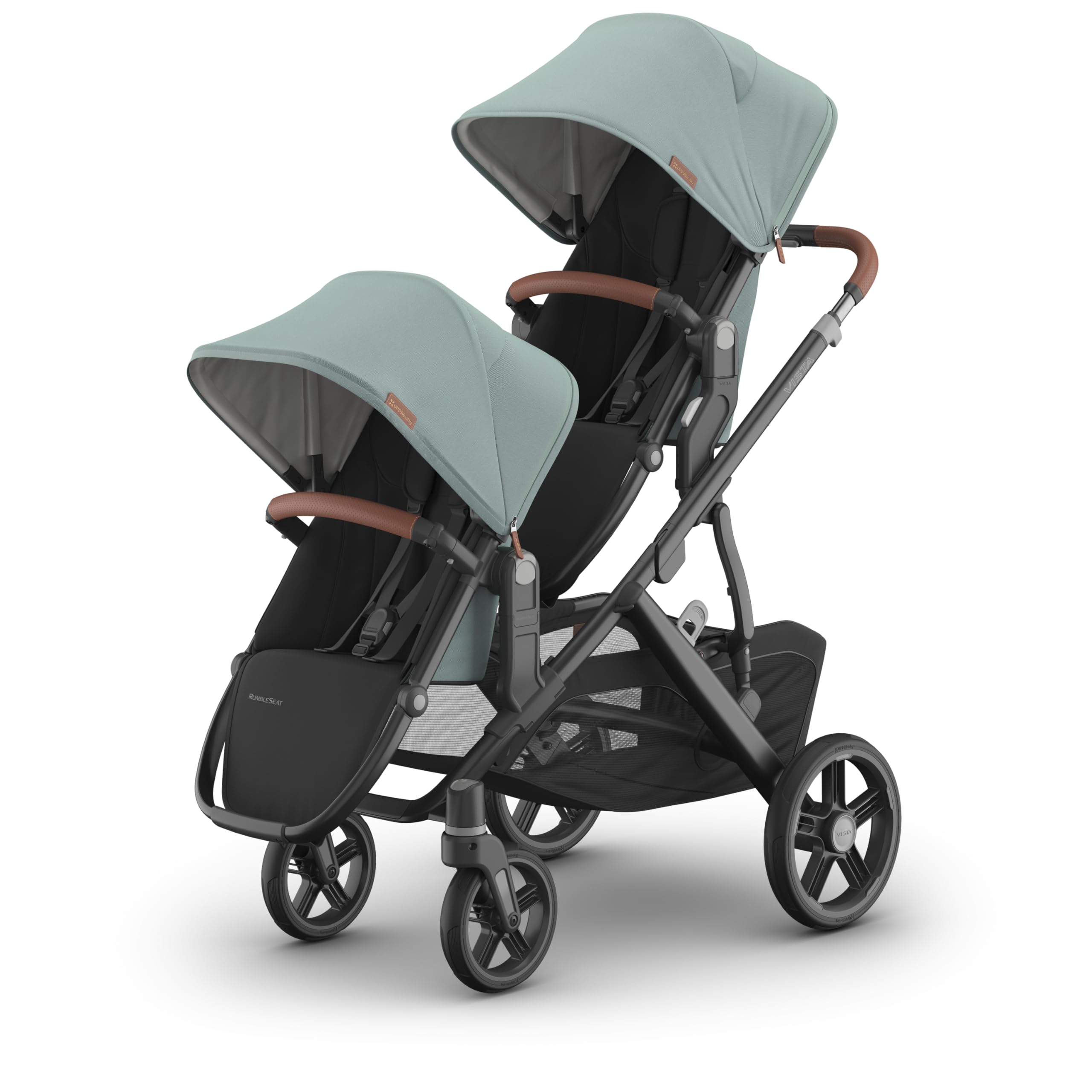 Vista V3 Stroller + RumbleSeat V3 - Convertible Single-to-Double Stroller System