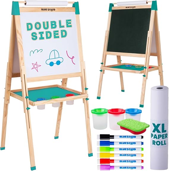 Art Easel for Kids, Easels for Toddlers | Adjustable Art Easel with Paper Roll
