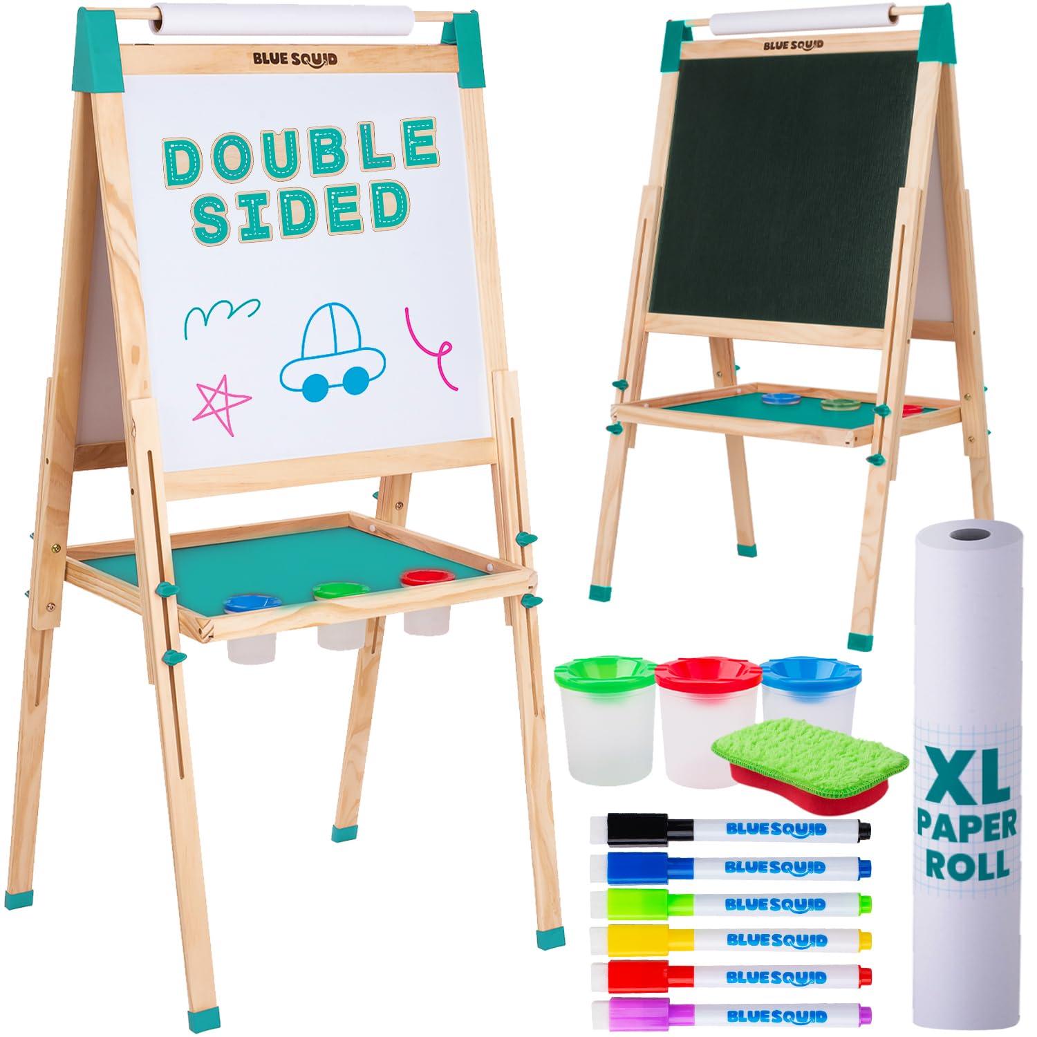 Art Easel for Kids, Easels for Toddlers | Adjustable Art Easel with Paper Roll