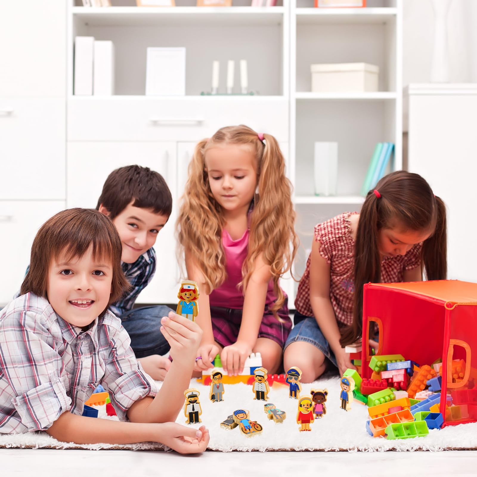 Wooden Community Helpers Community Wooden Toy Preschool Little