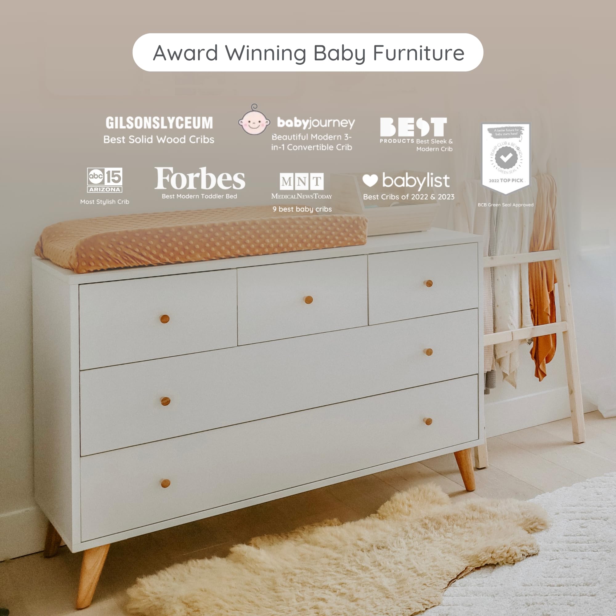 Austin 5-Drawer Dresser for Nursery and Bedroom