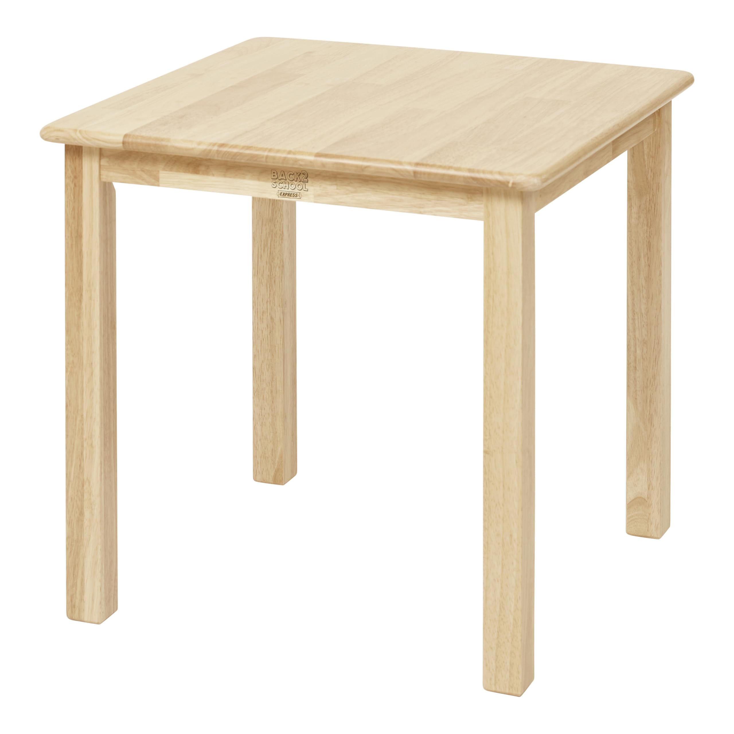 Square Kids Wood Table 24x24 Natural Finish