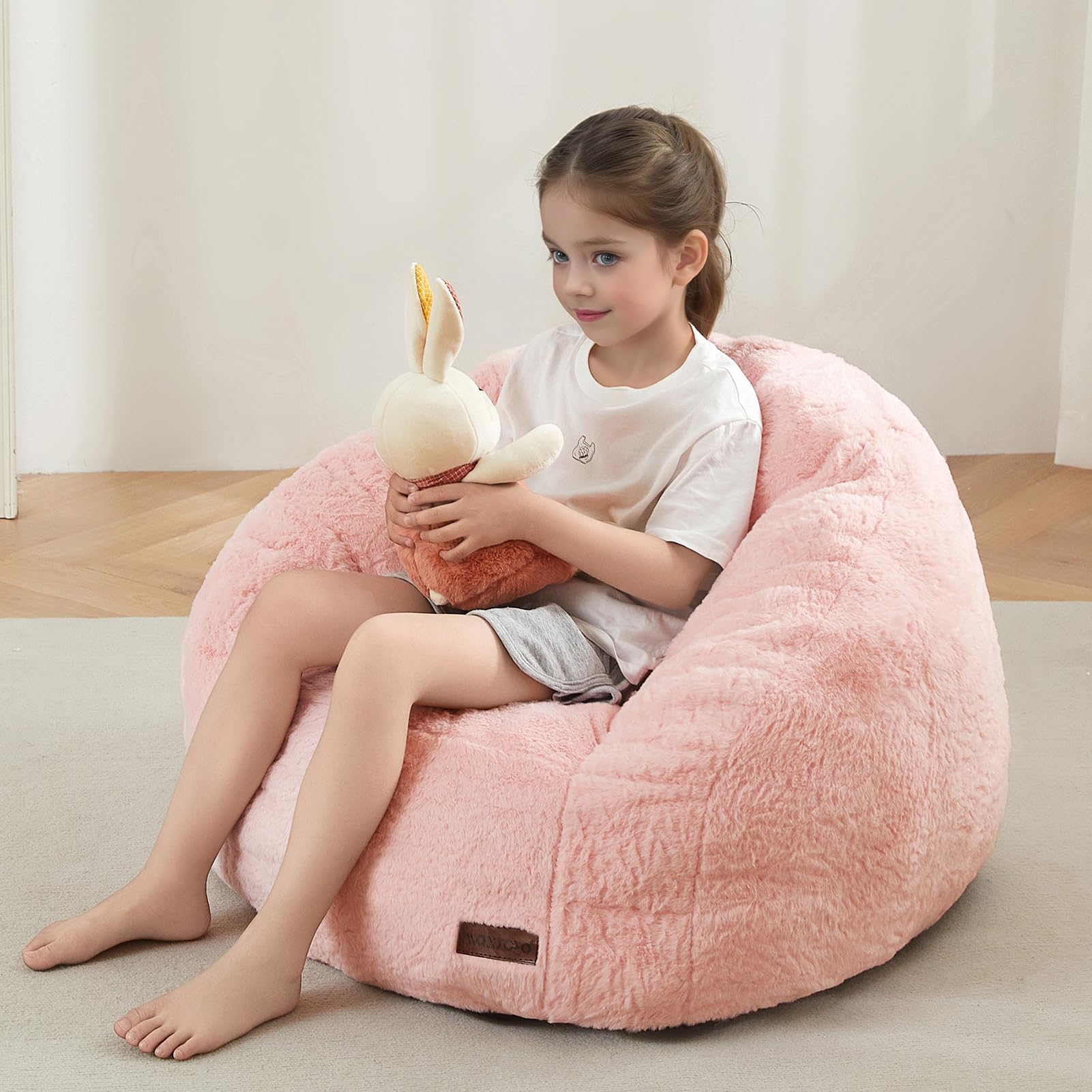 Bean Bag Chair for Kids, Shell Shaped Bean Bag Couch for Boys and Girls