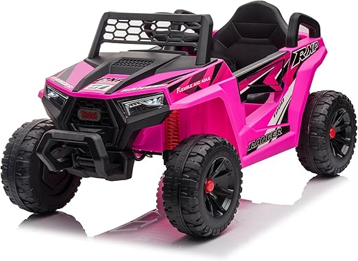 12V Kids Ride on Car, Electric Off-Road UTV Truck with Forward and Reverse Functions