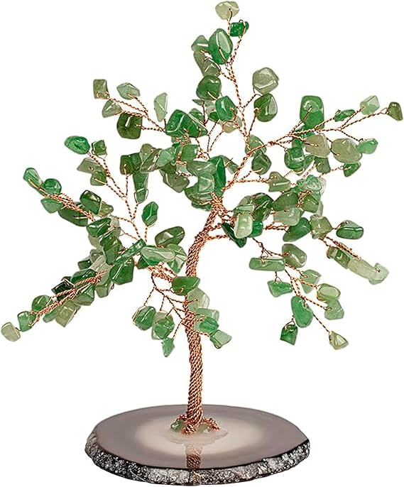 KARMA AND LUCK, Luck & Success, Real Jade Crystal Feng Shui Tree of