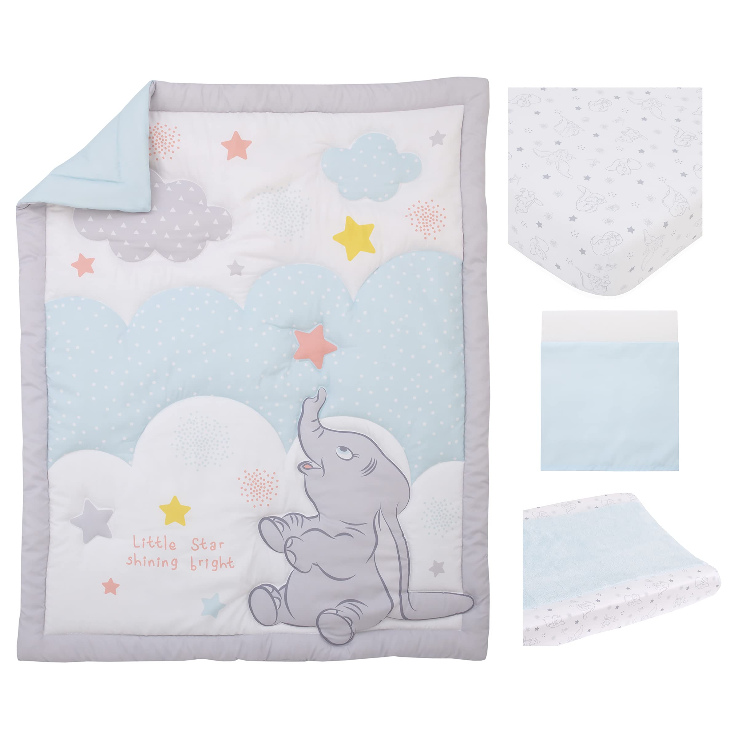 Dumbo Shine Bright Lil Star Light Blue, Gray