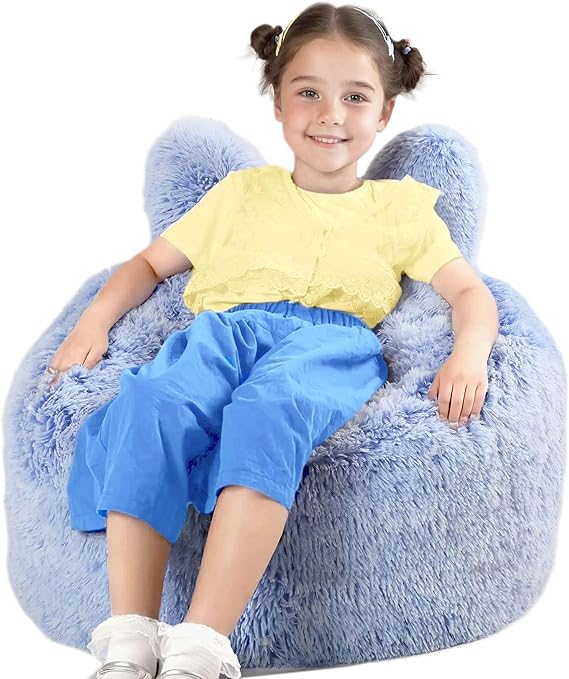 Bean Bag Chair Bed for Kids, Convertible Bean Bag Folds from Lazy