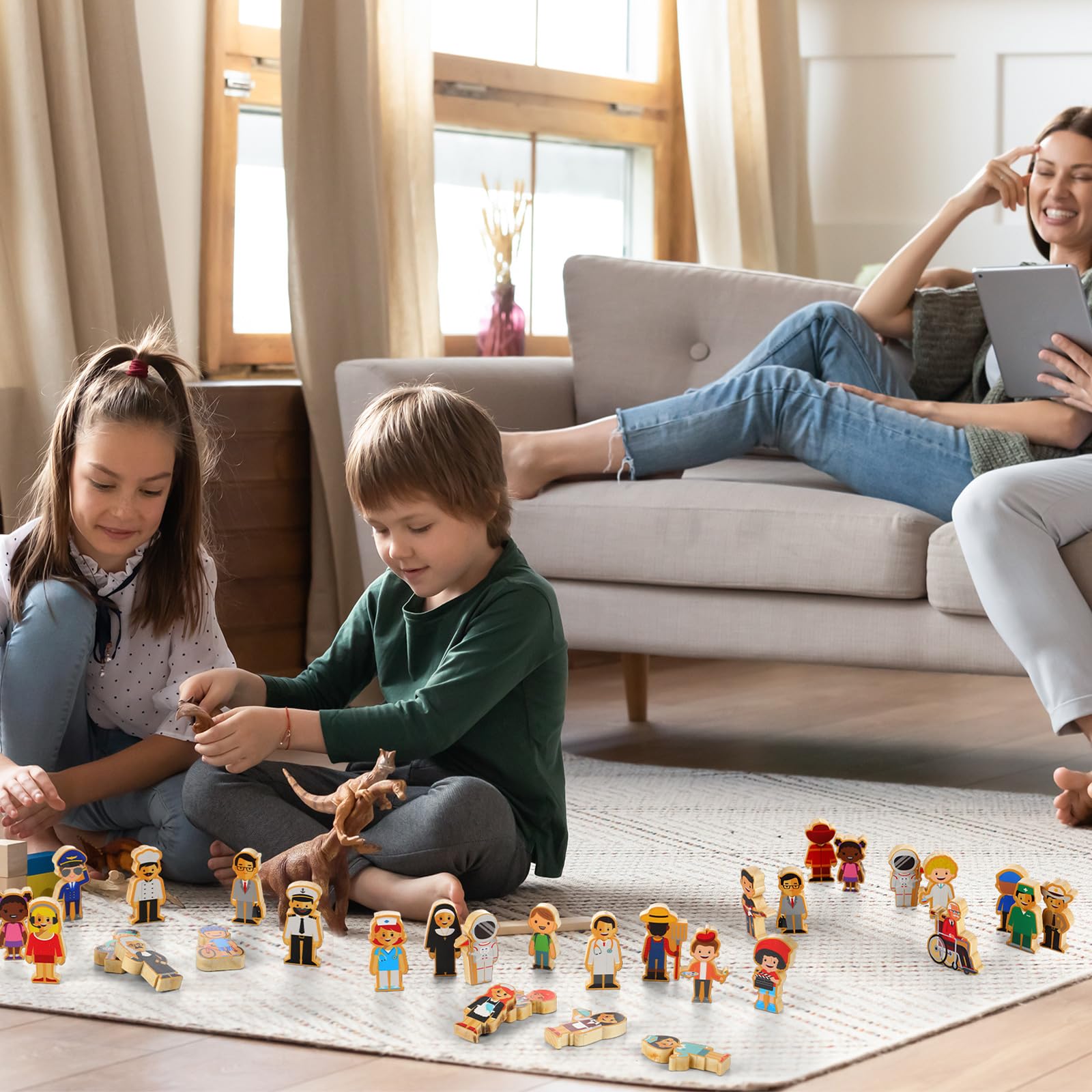 Wooden Community Helpers Community Wooden Toy Preschool Little