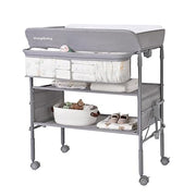 Changing Table with Wheels, Maydolly Portable Foldable Changing