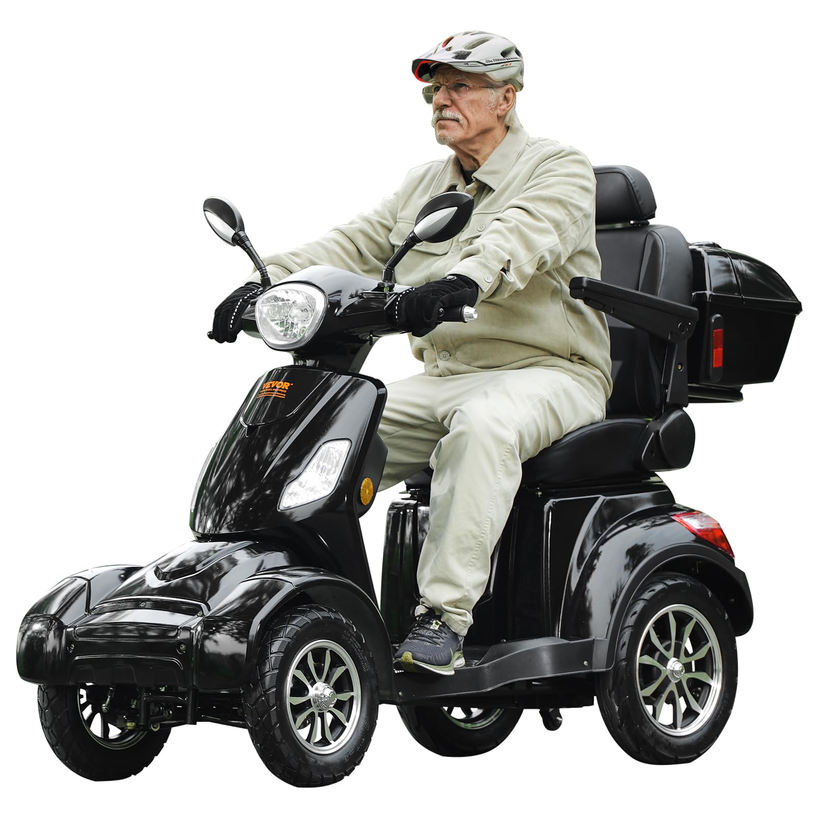 Heavy Duty 4-Wheel Mobility Scooters for Seniors & Adults, 500lbs Capacity